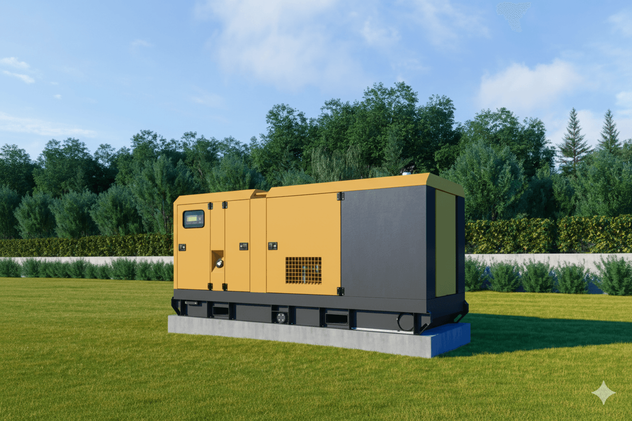 GreenGen hero - DG sets glowing green