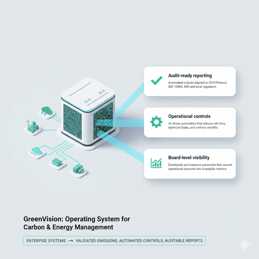 Enterprise → GreenVision core → assets around it
