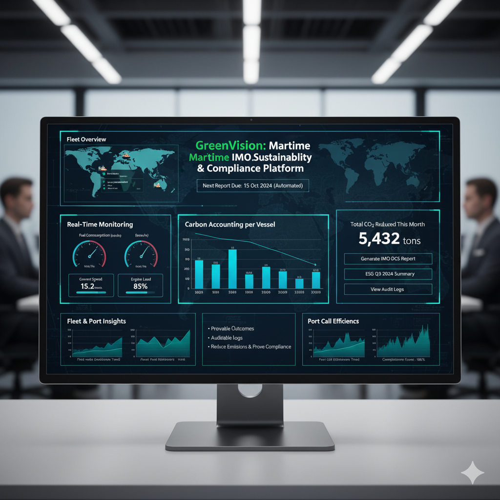 GreenVision dashboard for maritime